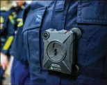  ?? RICHARD GRAULICH / PALM BEACH POST 2017 ?? A body camera is used during a force-training event in November at the Boynton Beach Police Department.