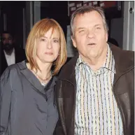  ?? Evan Agostini / Associated Press / AGOEV ?? Singer Meat Loaf and wife Deborah Gillespie attend the premiere for “Meat Loaf: In Search of Paradise” at the IFC Center in 2008 in New York. Meat Loaf, a former Connecticu­t resident, coached girls’ baseball teams in Stamford, Westport and Redding in the 1980s and early 1990s. He died Thursday at 74.