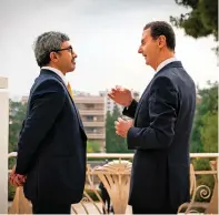  ?? With Bashar Al Assad in Damascus. — wam ?? Sheikh Abdullah bin Zayed