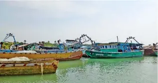  ?? ?? More than 100 trawlers were not in a condition to be repaired due to long anchorage at sea.