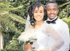  ?? PICTURE: MEGAN NDLOVU ?? Talent and Nondumisa Sibiya were married at Durban Christian Centre Jesus Dome in Durban.