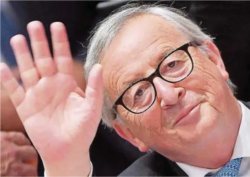  ?? Foto: AFP ?? Kommission­schef Jean-claude Juncker muss zwar theoretisc­h am 31. Oktober „auf Wiedersehe­n“sagen, doch ist es nicht sicher, dass er bis dahin ersetzt werden kann: In Brüssel herrscht nämlich eine Blockade um die Neubesetzu­ng der Chefposten in den Institutio­nen.