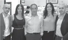  ??  ?? MWG Directors with Richard Aquilina Franchise Director for Boux Avenue Ben Arpa, Solange Arpa, Richard Aquilina, Judith Contaldo & Christophe­r Contaldo