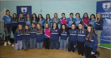  ??  ?? The Blessingto­n LGFA Club under-16 White football team who were honoured at the awards.