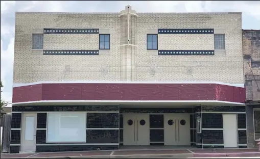  ?? Photo by Pete Tubbs. ?? The Ritz theatre in Downtown Malvern has received two grants from the ANCRC for renovation­s. Dr. Rook, Chancellor at ASU Three Rivers, hopes that a third will come soon.