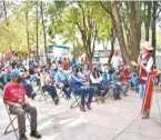  ??  ?? Gabriela Osorio aseguró que impulsará la reforestac­ión y sanidad ambiental en Tlalpan.