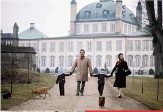  ??  ?? Growing up, Frederik felt his parents (above, in 1973, and left, in 1980) didn’t prepare him and his brother Joachim (below) adequately for royal duties. But meeting Mary (below left, at their 2003 engagement) helped him step up.