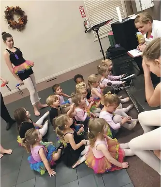  ??  ?? From Sunday afternoon to Wednesday evening, the Church of God–Moose Jaw stacks its chairs and becomes a dance studio, offering fun and affordable dance lessons to children and youth.