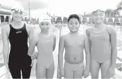  ?? CONTRIBUTE­D PHOTO ?? ( From right) Micaela Jasmine Mojdeh, Marc Bryan Dula, Triza Tabamo and Kyla Soguilon.