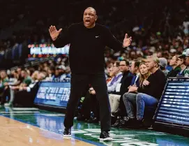  ?? Stacy Revere/Getty Images ?? The Bucks were 3-7 in their first 10 games under coach Doc Rivers, showing the difficulty of a midseason transition despite Milwaukee’s status as a title contender.