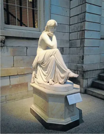  ??  ?? The Libyan Sibyl, carved in 1861 by US sculptor William Wetmore Story, is in the American wing of the Metropolit­an Museum of Art in New York City.