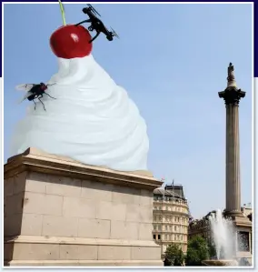  ??  ?? THE END IS NIGH: How the new Fourth Plinth sculpture will look