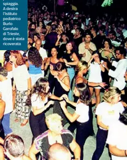  ??  ?? Il film Sotto una discoteca di Jesolo. Mercoledì sera la ragazzina era andata a ballare con gli amici. Nella foto in mezzo la polizia in spiaggia. A destra l’Istituto pediatrico Burlo Garofalo di Trieste, dove è stata ricoverata