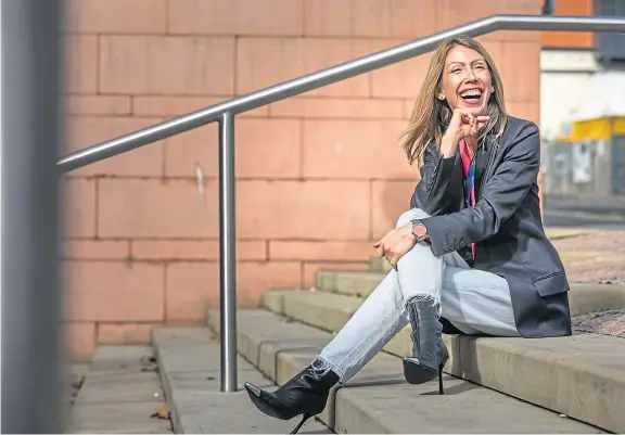  ?? Picture: Mhairi Edwards. ?? Zoe Chouliara, professor in mental health at Abertay University, ahead of her address this evening.