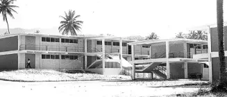  ?? FILE ?? This June 17, 1971 Gleaner photograph shows the St Ann’s Bay Junior Secondary School on which constructi­on had been recently completed. It was upgraded and renamed Marcus Garvey Secondary School in 1975, then Marcus Garvey Technical High in 1987.