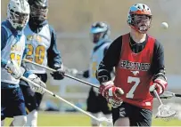  ?? CLIFFORD SKARSTEDT EXAMINER FILE PHOTO ?? Peterborou­gh native Dustyn Birkhof, seen in action in 2019 with the Crestwood Mustangs, is leaving the Mercyhurst North East Saints to attend Harford Community College.