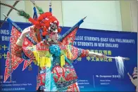  ??  ?? Daniel McMonagle performs Peking Opera at the Chinese Bridge preliminar­y in the United States.