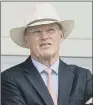  ??  ?? JOHN GOSDEN: Watching the action at Royal Ascot yesterday ahead of Gold Cup treble bid.