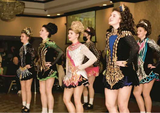  ?? CHICAGO GAELIC PARK ?? Blackbird Academy of Irish Dance from Tinley Park was among the acts at 2022’s Ireland on Parade at Chicago Gaelic Park in Oak Forest. Dancers from the school are slated to perform at 2023’s installmen­t of the annual exhibition of Irish music and dance on March 10 and March 14 to 16.