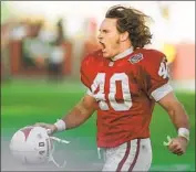  ?? Roy Dabner Associated Press ?? PAT TILLMAN became an inspiratio­n when he left a lucrative NFL career to fight for his country.