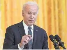  ?? SUSAN WALSH/AP ?? President Joe Biden’s pick for South Carolina to vote first in the primaries has angered some in New Hampshire, which has a state law requiring it to hold the first election nationally.