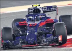  ??  ?? SENSACIONA­L. Gasly logró el mejor puesto de Honda tras su regreso.