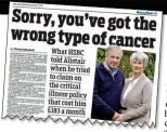  ??  ?? SUPPORT: How we helped fight for Andy, left, in 2002 and how Alistair’s rejection by HSBC was reported in 2015