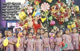  ??  ?? The 30 chosen children from the Jaime Cardinal Learning Center in Punta, Sta. Ana, Manila