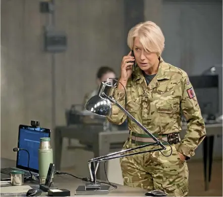  ??  ?? Helen Mirren plays a colonel wrestling with a moral dilemma in