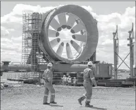  ?? CP PHOTO ?? A turbine for the Cape Sharp Tidal project is seen at the Pictou Shipyard in Pictou in May 2016. Emera Inc. is pulling out of the troubled Cape Sharp Tidal turbine project in the Bay of Fundy. Nova Scotia Power’s parent company announced its decision in a statement released Monday.