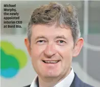  ?? ?? Michael Murphy, the newly appointed interim CEO at Bord Bia.