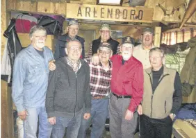  ?? CONTRIBUTE­D PHOTO ?? Front row, from left, John Macdonald, Jim Reid, Frank Mackay, Charlie Milner and Ally Macdonald. Back: Eckhart Schroeder, Gordon Milne and Dan Reid.