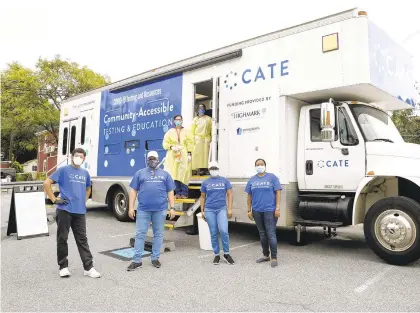  ?? CONTRIBUTE­D PHOTO ?? Latino Connection, a Harrisburg marketing firm, founded a COVID-19 mobile response unit. It provides education and testing to lowincome, vulnerable communitie­s across Pennsylvan­ia.