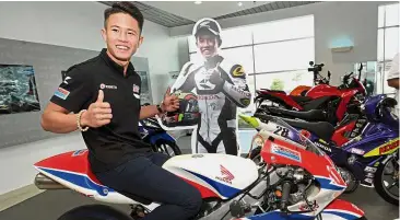  ??  ?? Identifyin­g new talent: Khairul Idham Pawi will set up his own racing academy next year in Perak.