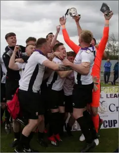  ??  ?? Wexford Bohemians celebratin­g last year’s cup final triumph - but will the 2020 event be completed?