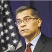  ?? Rich Pedroncell­i / Associated Press 2019 ?? California Attorney General Xavier Becerra opposes rule.