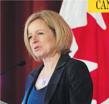  ?? ADRIAN WYLD / THE CANADIAN PRESS ?? Alberta Premier Rachel Notley says Ottawa needs to help her province address the bottleneck in energy shipments.