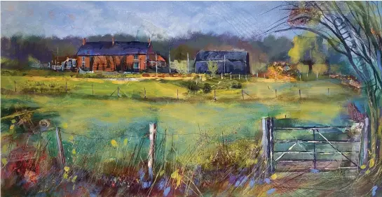  ??  ?? Carole’s solo exhibition of watercolou­r and mixed-media landscapes, ‘Emotive Landscapes’, is at Patchings Art Centre, Calverton, from July 3 to August 15.