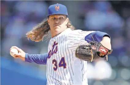  ?? BRAD PENNER, USA TODAY SPORTS ?? The Mets’ Noah Syndergaar­d, entering his third MLB season, has added a changeup to his arsenal.