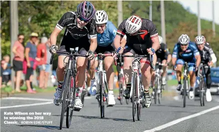  ??  ?? Kate Wilson on her way to winning the 2018 Classic. ROBYN EDIE/STUFF