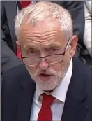  ??  ?? On the attack: Labour’s Jeremy Corbyn