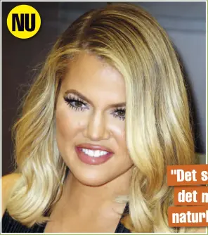  ??  ?? Khloé Kardashian väckte mycket uppmärksam­het när hon nyligen visade upp ett till synes väldigt uppstramat ansikte under ett event.