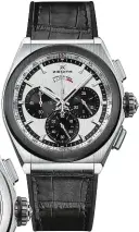  ??  ?? „Defy El Primero 21 Titanium & Ceramic“. Exklusives Merkmal: Chronozeig­er mit einer Umdrehung pro Sekunde 10.200 €