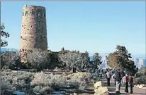 ?? Mark Boster
Los Angeles Times ?? THE FOUR-STORY tower at Desert View was designed by Mary Colter to resemble a Native American structure.