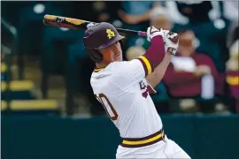  ?? RICK SCUTERI — ASSOCIATED PRESS ?? Arizona State’s Spencer Torkelson, who went to high school in Petaluma, was the first overall pick in the MLB draft by the Detroit Tigers on Wednesday night.