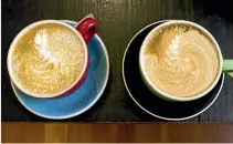  ??  ?? The coffee on the left, made with "drought-affected" organic milk, is bubbly. The coffee on the right is how it’s meant to be.