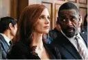 ?? STX Entertainm­ent ?? Jessica Chastain and Idris Elba star in the thriller “Molly’s Game.”