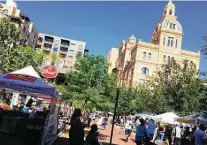  ?? Chuck Blount / Staff ?? The Pearl Farmers Market is open 9 a.m. to 1 p.m. Saturdays and 10 a.m. to 2 p.m. Sundays. Seek beignets and black garlic.