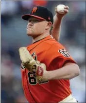  ?? KARL MONDON — BAY AREA NEWS GROUP ?? San Francisco Giants pitcher Logan Webb faces the Boston Red Sox in San Francisco on July 28.