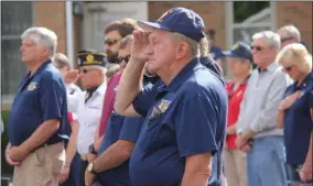  ?? CHARLES PRITCHARD - ONEIDA DAILY DISPATCH ?? People attend the Canastota American Legion 100th anniversar­y on Saturday.